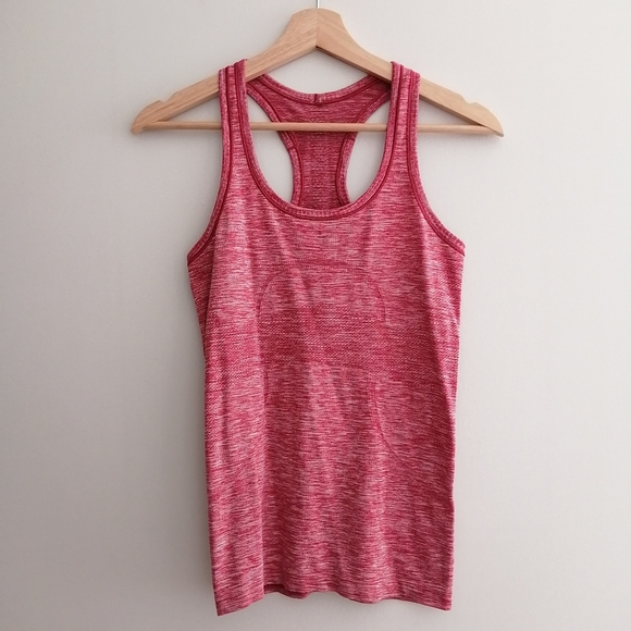 Lululemon Swiftly Tech Tank Top Heathered Cranberry Red 4 - Picture 2 of 16